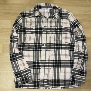 Gap kids XXL plaid soft and cozy long sleeved shirt brown, tan, boys